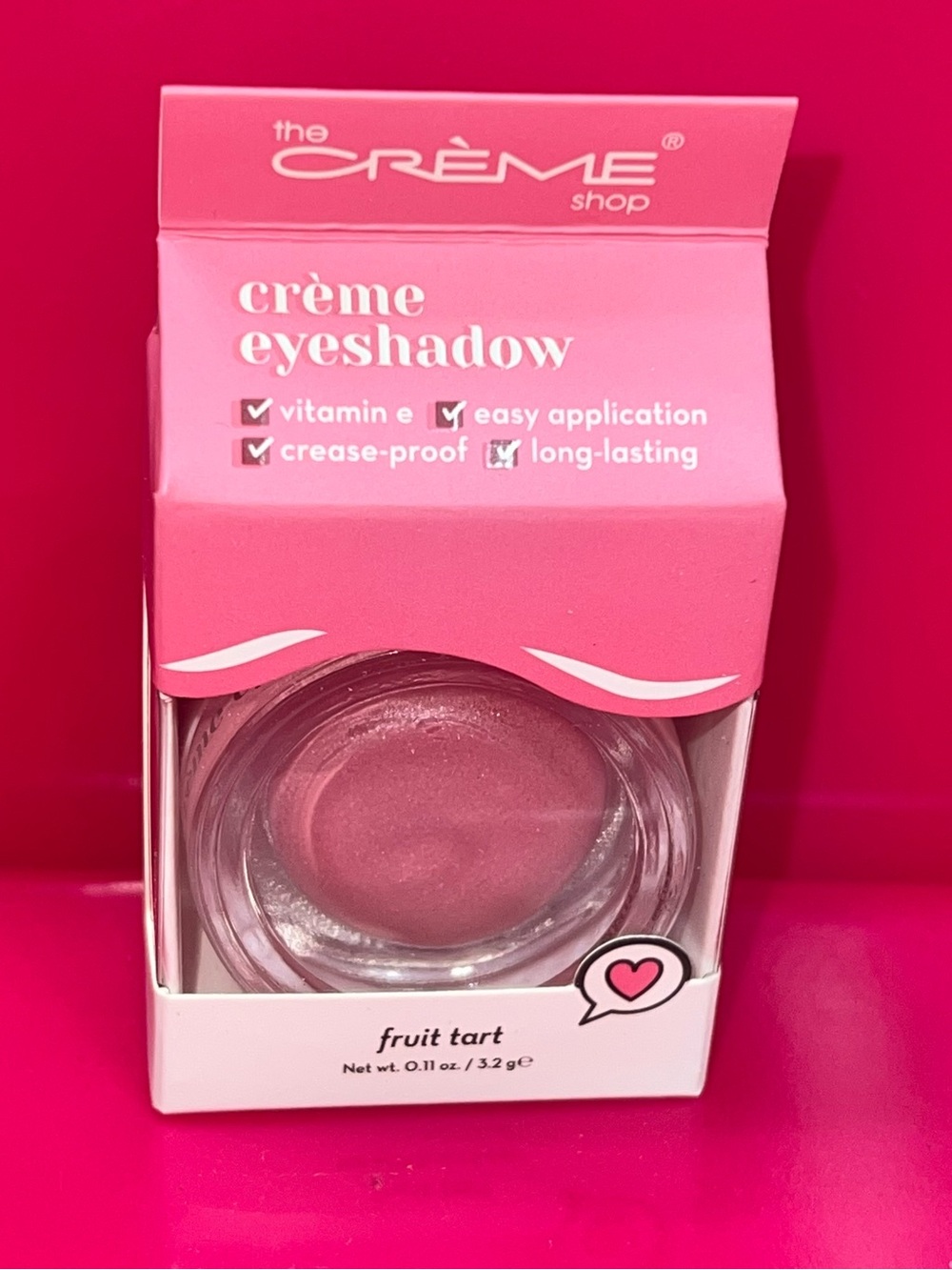 The Crème Shop Fruit Tart Crème Eyeshadow - Pink